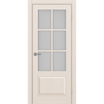 Межкомнатная дверь Тоскана 641.2221 ясень перламутровый со стеклом
