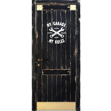 Межкомнатная дверь массив дуба Лофт Палермо RAL 9005 глухая