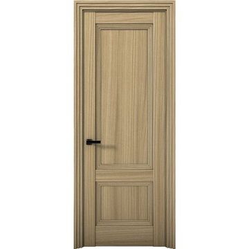 Межкомнатная дверь экошпон Кобальт 39 дуб светлый глухая