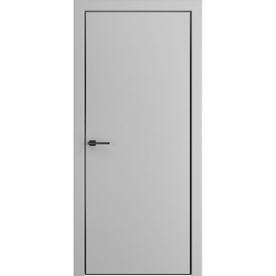 Фото двери пэт Премьер 1 серый AL Black глухая