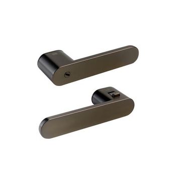 Дверная ручка со встроенным фиксатором AVUS ONE кашемир серый