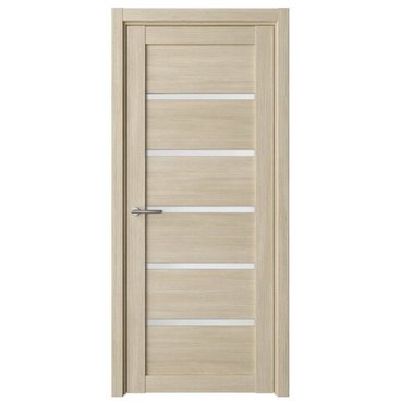 Межкомнатная дверь Вена эко-шпон лиственница мокко со стеклом