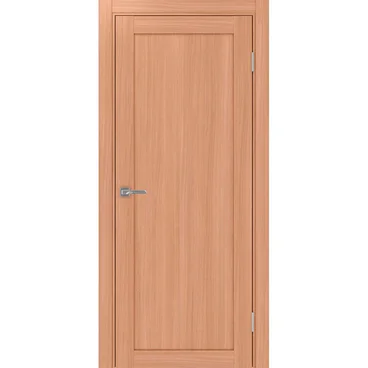 Межкомнатная дверь экошпон Турин 501.1 ясень тёмный глухая