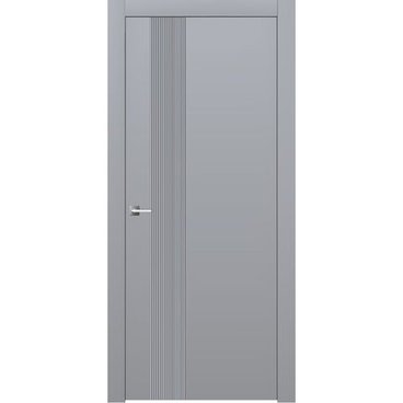 Межкомнатная дверь эмаль Ofram Линнея 4 серая глухая