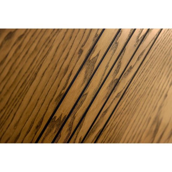 Межкомнатная дверь массив дуба шпон ясеня Флэт-7 дуб рустикальный глухая