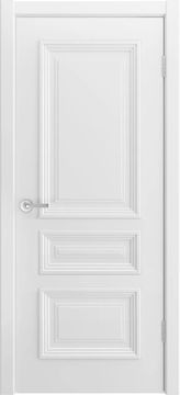 Межкомнатная дверь эмаль Скалино 5 белая глухая