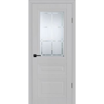 Межкомнатная дверь экошпон Profilo Porte PSC-39 агат остеклённая