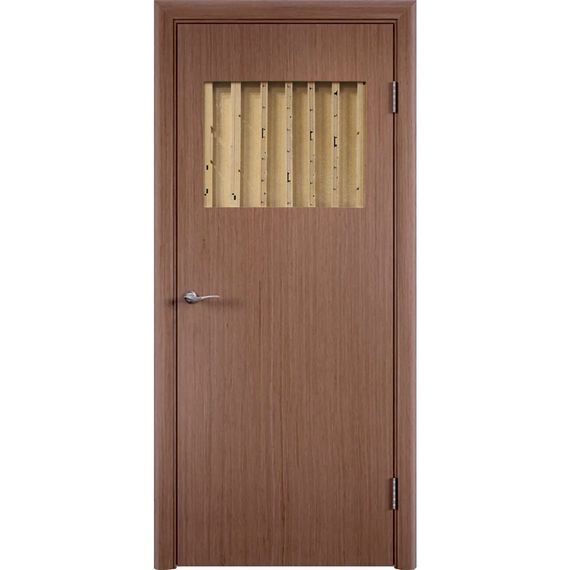 Межкомнатная дверь шпон fine line Гладкая светлый дуб глухая