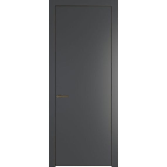 Межкомнатная дверь 1PA графит глухая