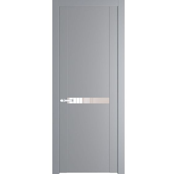 Межкомнатная дверь 1.4P смоки остеклённая