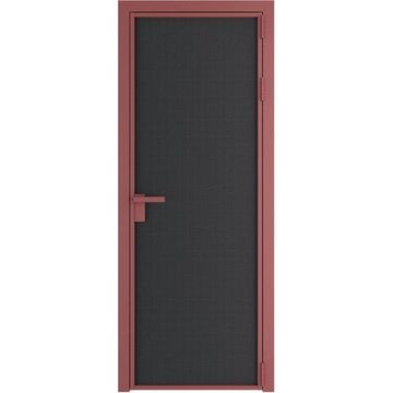 Алюминиевая межкомнатная дверь 1AP красный антрацит блэк элегант