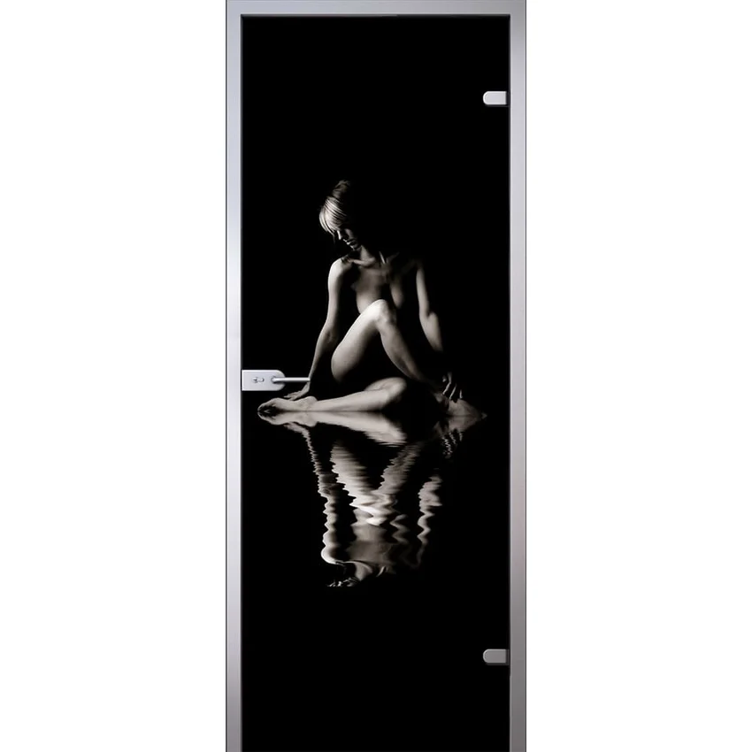 фотография стеклянной двери Акма Woman с алюминиевой коробкой тип Z