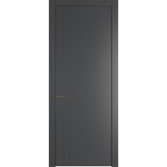 Межкомнатная дверь 12PA графит глухая
