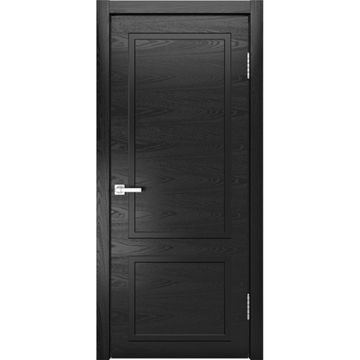 Межкомнатная дверь шпонированная Milyana ID Line-2 неро глухая