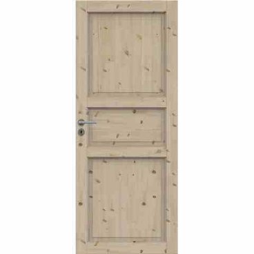 Финская дверь с четвертью массив сосны Традиция под покраску глухая