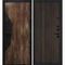 Входная дверь Лофт-2 дуб коньяк патина чёрный кварц панель гладкая эвкалипт африканский