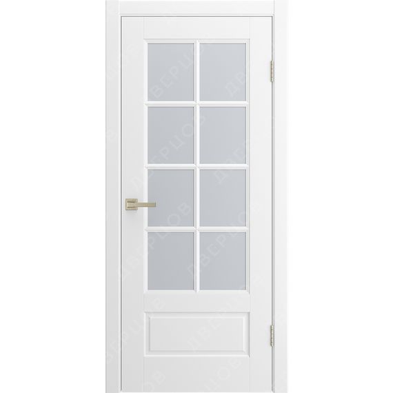 Фото двери Аура 2 белая эмаль RAL 9016 со стеклом