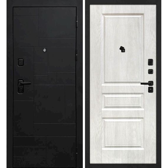 Входная дверь Лабиринт-201 панель фрезерованная дуб жемчужный