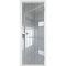 Межкомнатная алюминиевая дверь 11AG белая матовая RAL 9003 остеклённая