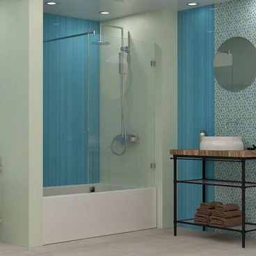 Душевая перегородка 180-1-1 прозрачная