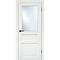 Межкомнатная дверь эмалит Классик 3 белый остеклённая