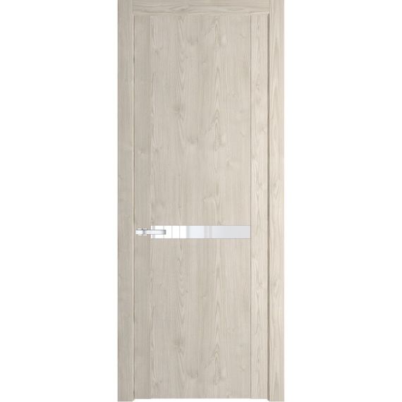 Межкомнатная дверь 1.4N каштан светлый остеклённая