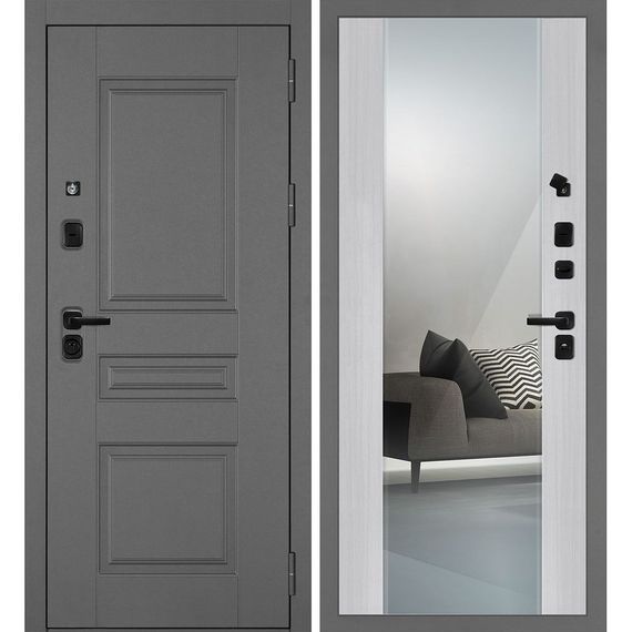 Входная дверь Октава-150 панель агат зеркало