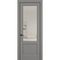 Фото межкомнатной двери керамик SC 4 серый остеклённая