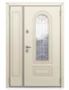 Входная двустворчатая дверь Snegir HOME PP Холст латте SNG-2 Холст латте SNG-2