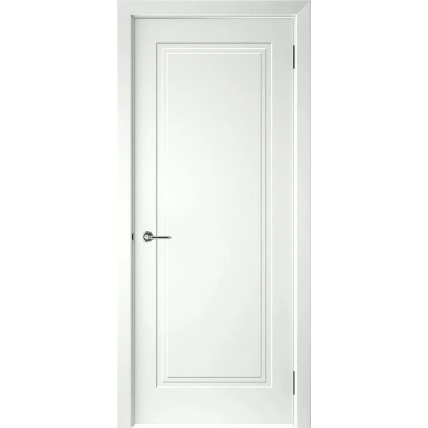 Межкомнатная дверь эмаль Левел-1 белая глухая