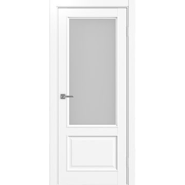 Межкомнатная дверь Тоскана багет 640.21 белый снежный со стеклом