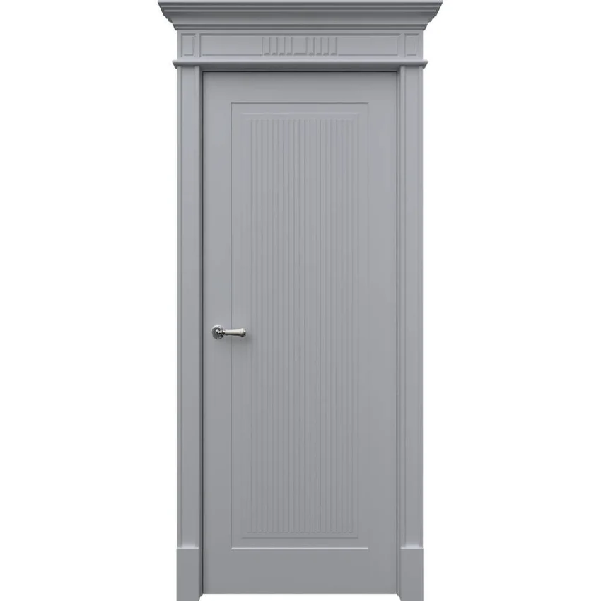 Межкомнатная дверь эмаль Рим RAL 7047 глухая