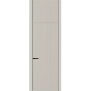 Межкомнатная дверь с фальшфрамугой эмаль Ofram Линнея 1 латте