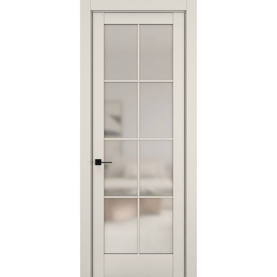 Фото межкомнатной двери керамик NC 11 жемчужный остеклённая