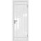 Межкомнатная алюминиевая дверь 5AG белая матовая RAL 9003 остеклённая