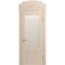 Межкомнатная дверь массив бука Viporte Неаполь ваниль остеклённая