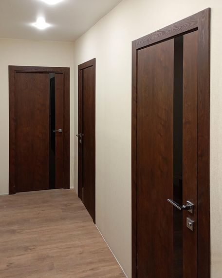 Tamburat Light 4105 орех шоколадный после осуществленного монтажа