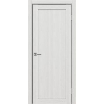Межкомнатная дверь экошпон Турин 501.1 ясень серебристый глухая