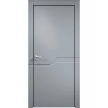Межкомнатная дверь эмаль Дверцов Тиволи 5 RAL 7047 глухая