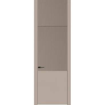 Межкомнатная дверь с фальшфрамугой эмаль Ofram Линнея 7 капучино