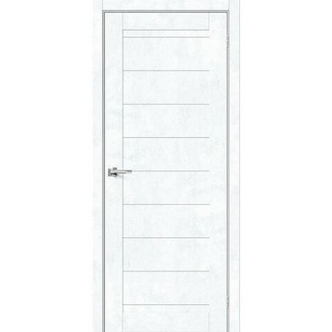 Межкомнатная дверь экошпон Bravo Порта-21 snow art глухая