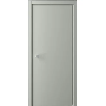 Межкомнатная дверь эмаль Флэт серая глухая