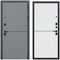 Входная дверь Бриг графит с молдингом внутри