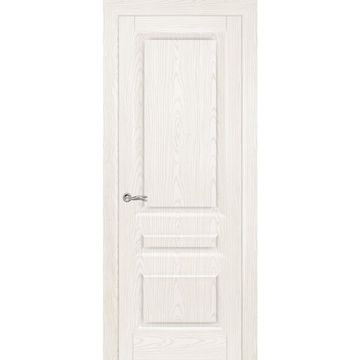 Межкомнатная дверь шпонированная Ситидорс Малахит 2 белый ясень глухая