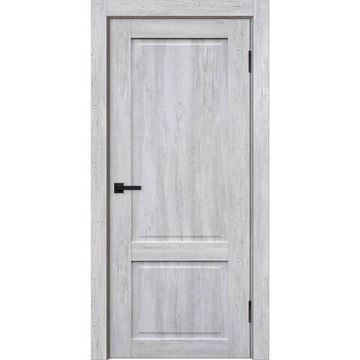 Межкомнатная дверь экошпон Классик 2 орех бьянко глухая