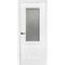 Межкомнатная дверь эмаль Престиж 1/2 белая остеклённая