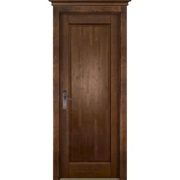 Межкомнатная дверь массив ольхи ОКА M4 античный орех глухая