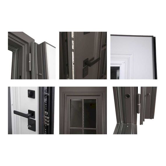 Входная уличная дверь Тундра с окном