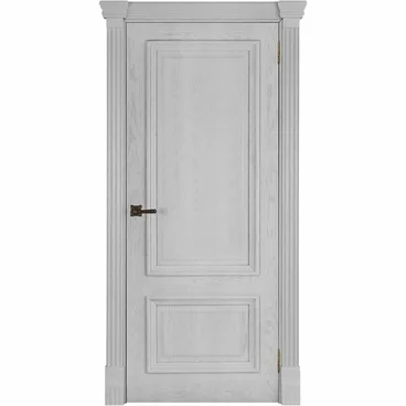 Межкомнатная дверь шпон Корсика дуб перла глухая