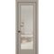 Фото межкомнатной двери керамик SC 2 бежевый остеклённая
